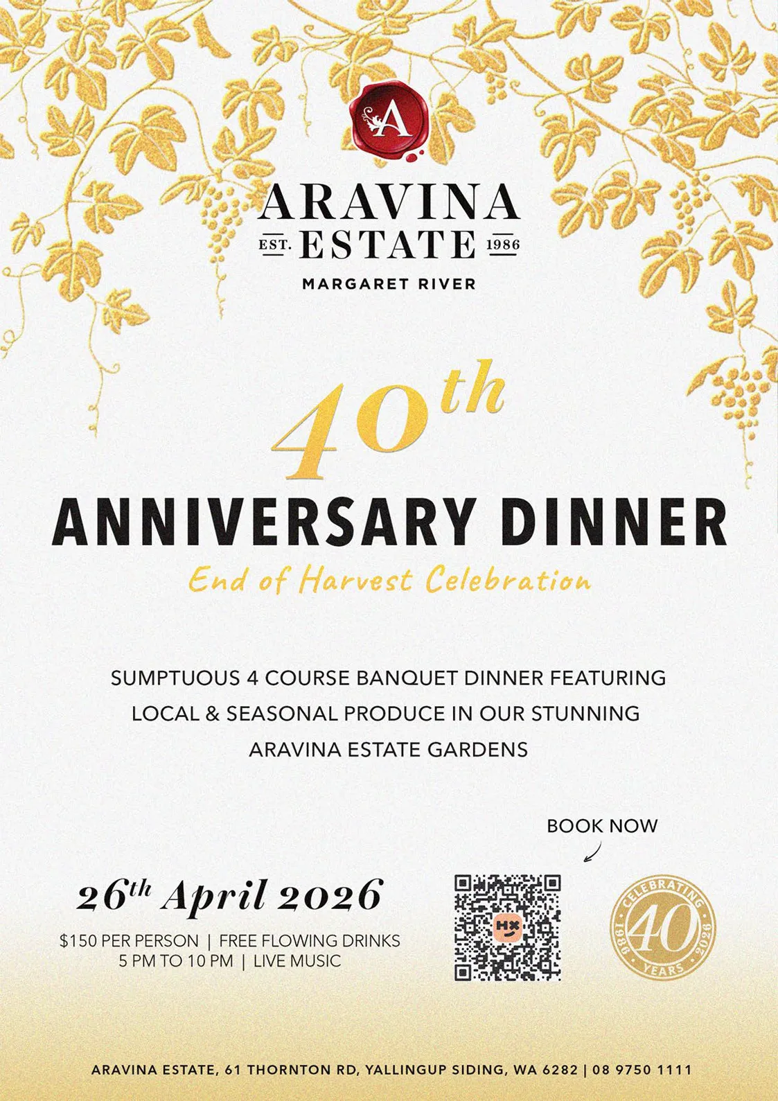 Aravina's 40th Anniversary